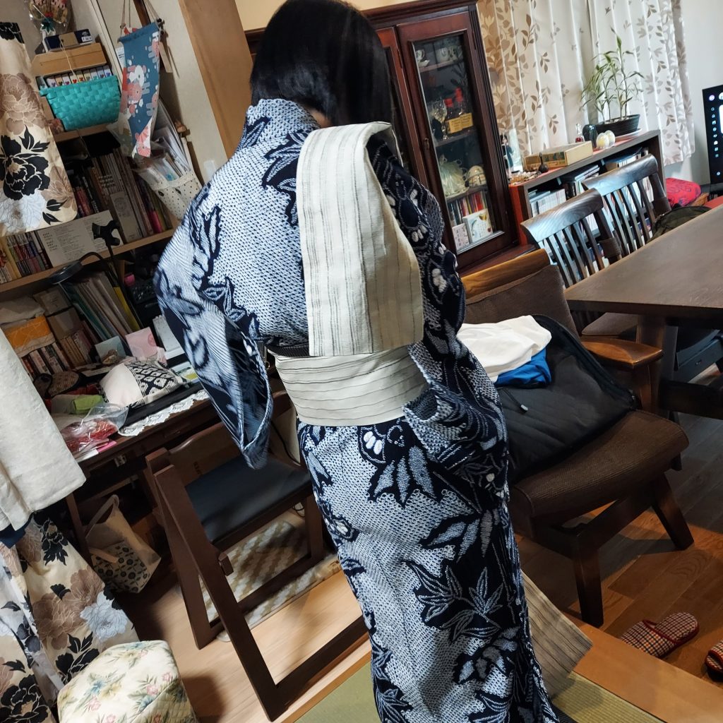 半幅帯の練習