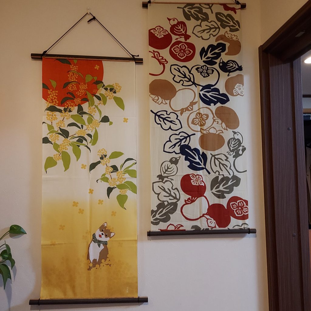 柿の実とキンモクセイ